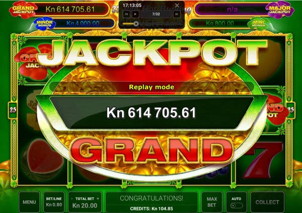 Admiral Online Casino 25 Red Hot Burning Clover Link™