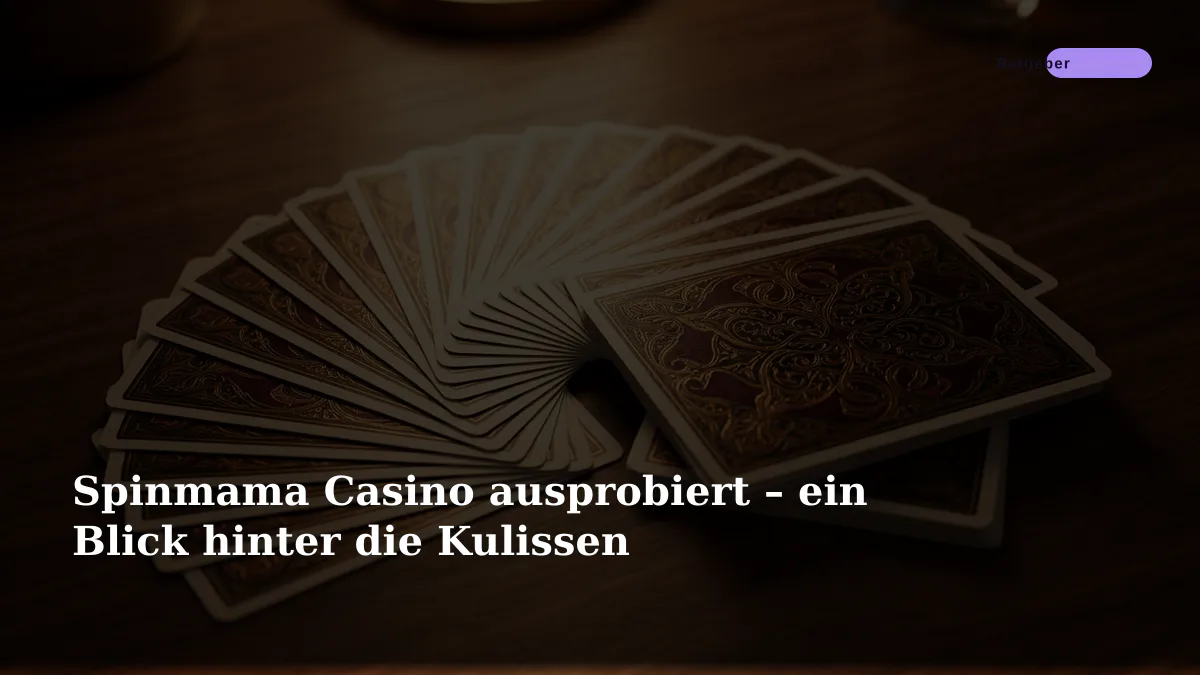 Spinmama Casino ausprobiert – ein Blick hinter die Kulissen