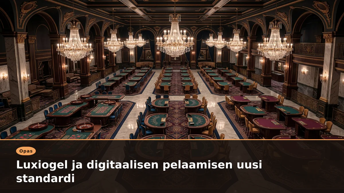 Luxiogel ja digitaalisen pelaamisen uusi standardi