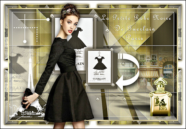 Коллаж "Petite Robe Noire De Guerlain/Маленькое черное платье От Герлен"