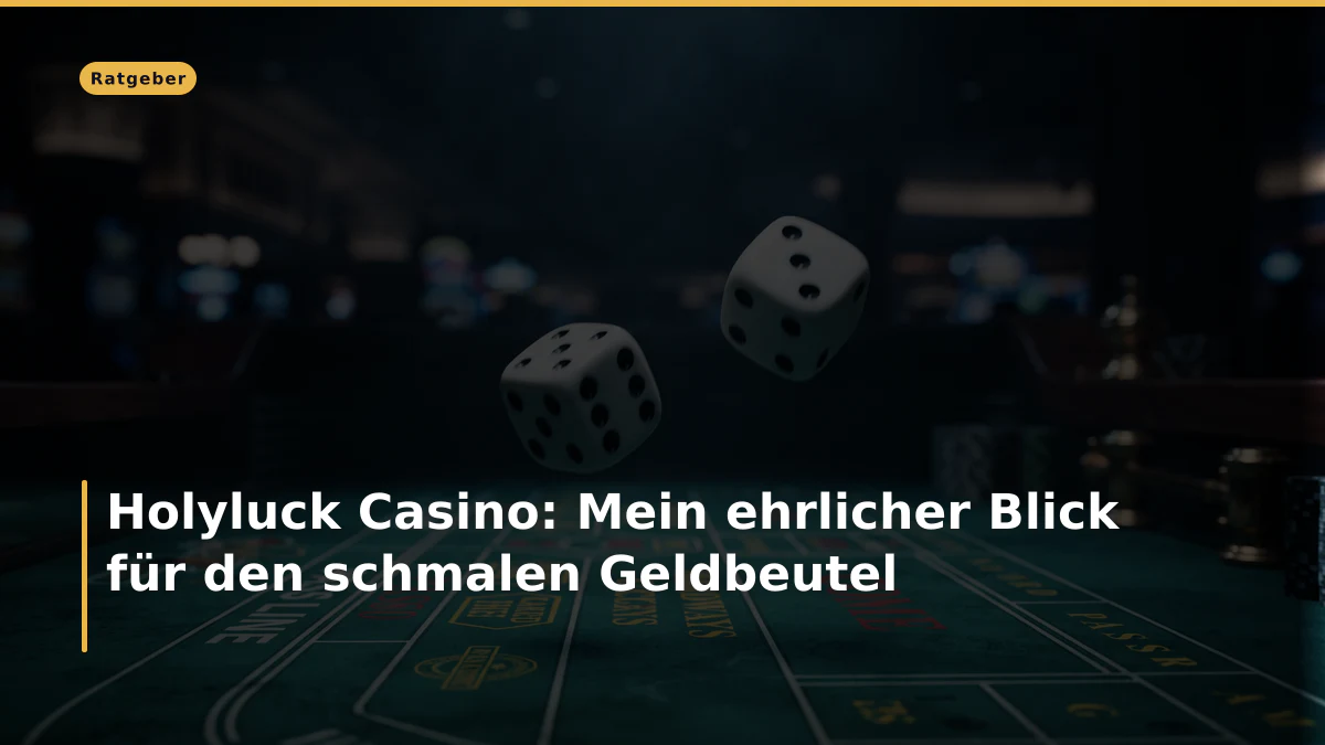 Holyluck Casino: Mein ehrlicher Blick für den schmalen Geldbeutel