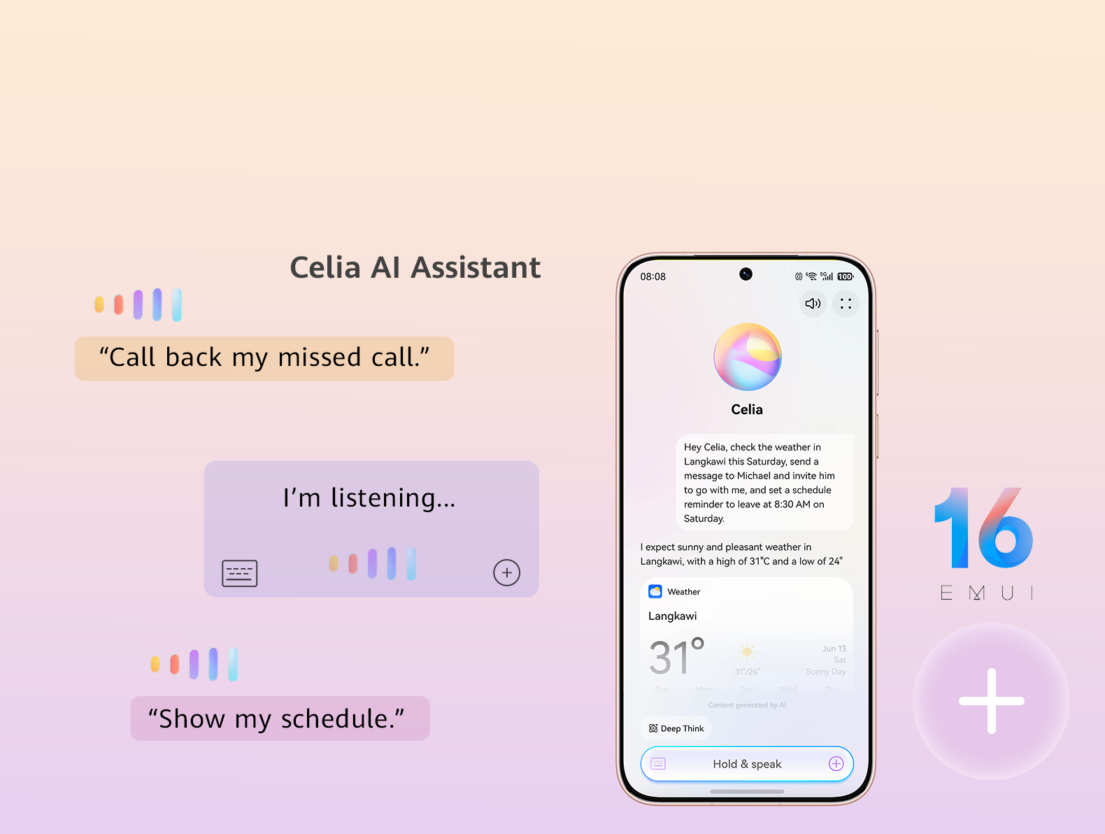 Huawei EMUI 16 ra mắt cùng trợ lý ảo Celia - Thông minh hơn, mượt mà hơn