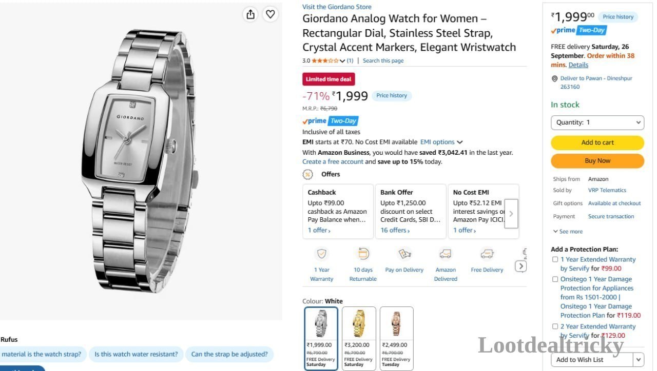 Giordanoanalog Watch Ad Offer Image