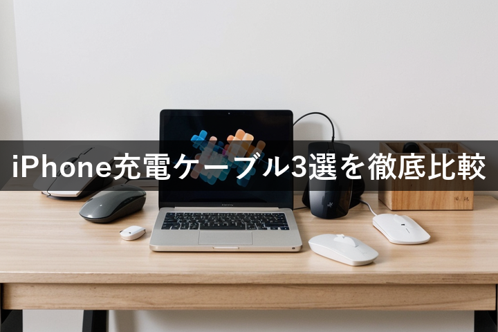 iPhone充電ケーブル激戦!3選を徹底比較【更新版】