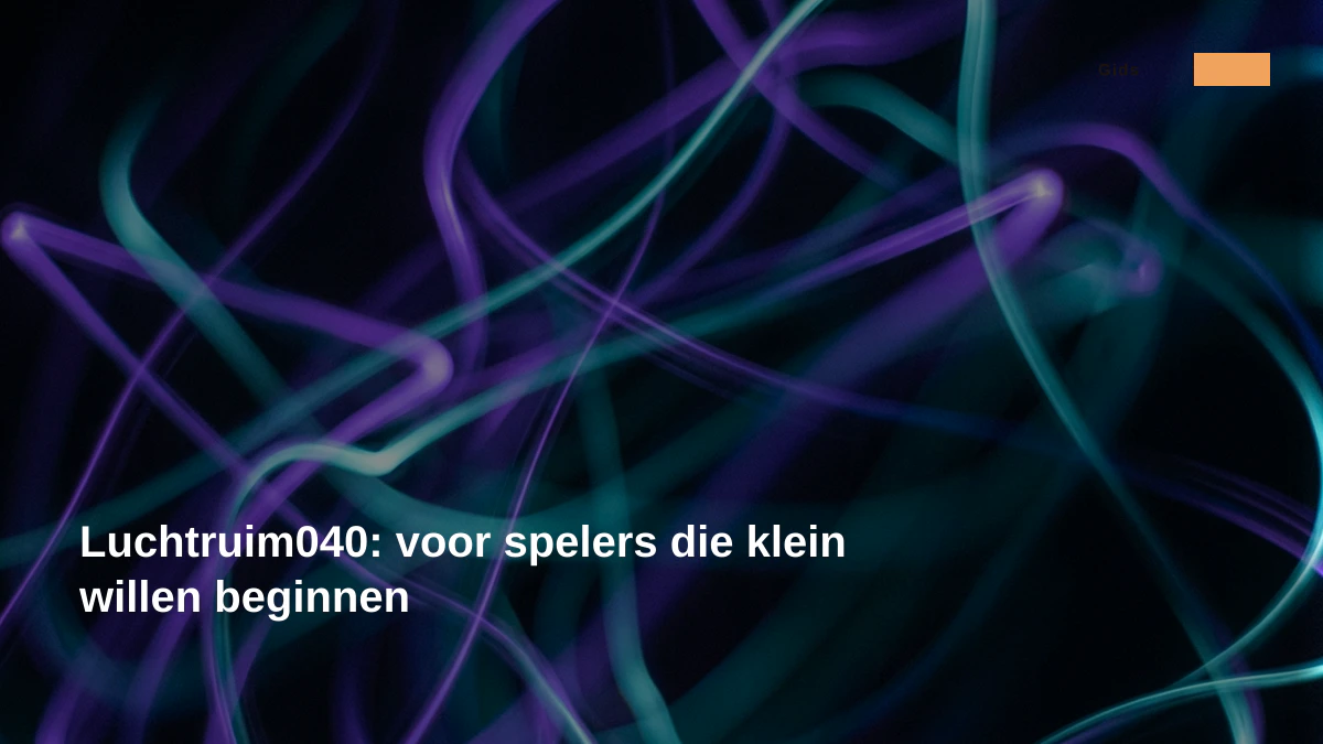 Luchtruim040: voor spelers die klein willen beginnen