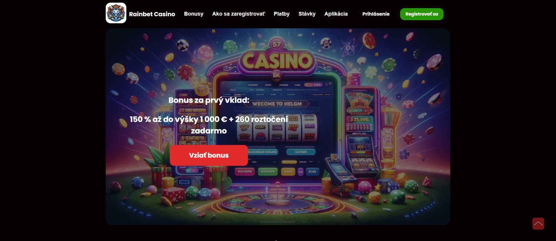 Forensic screenshot of rain-bet.sk showing the phishing page layout