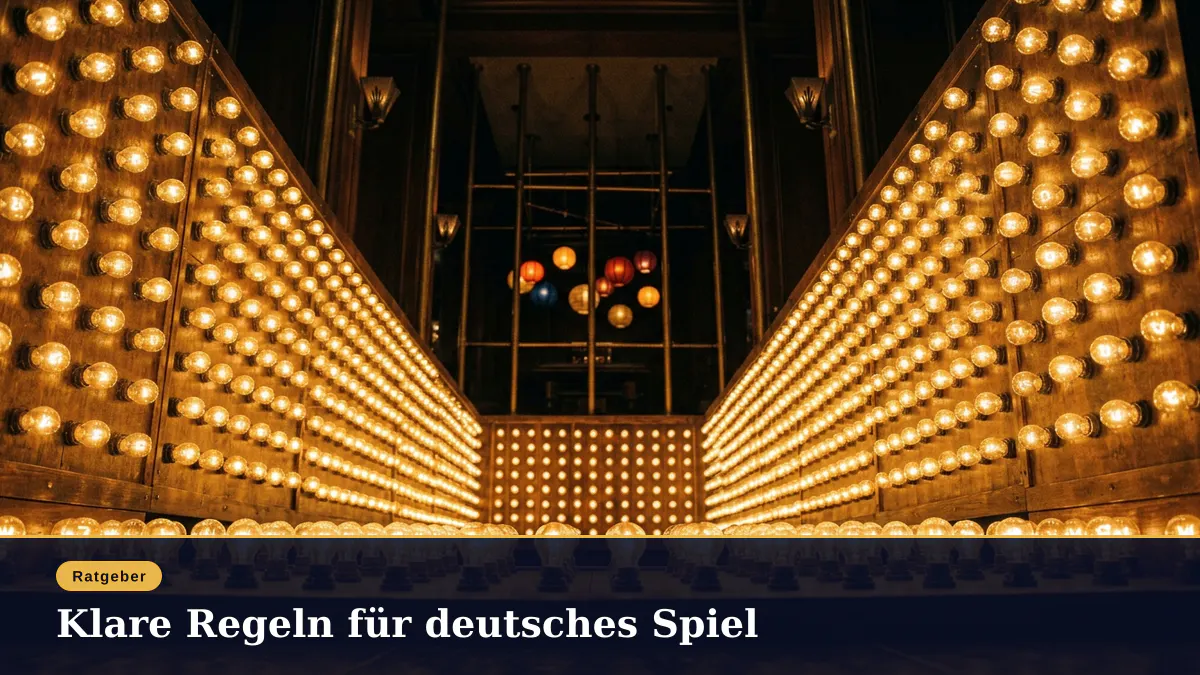 Klare Regeln für deutsches Spiel