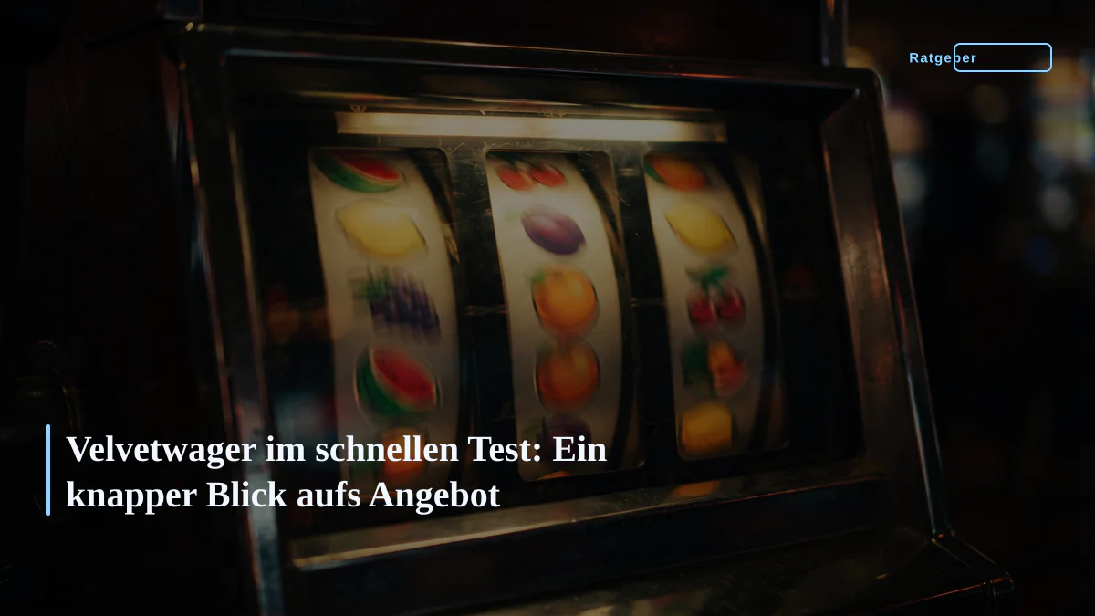 Velvetwager im schnellen Test: Ein knapper Blick aufs Angebot