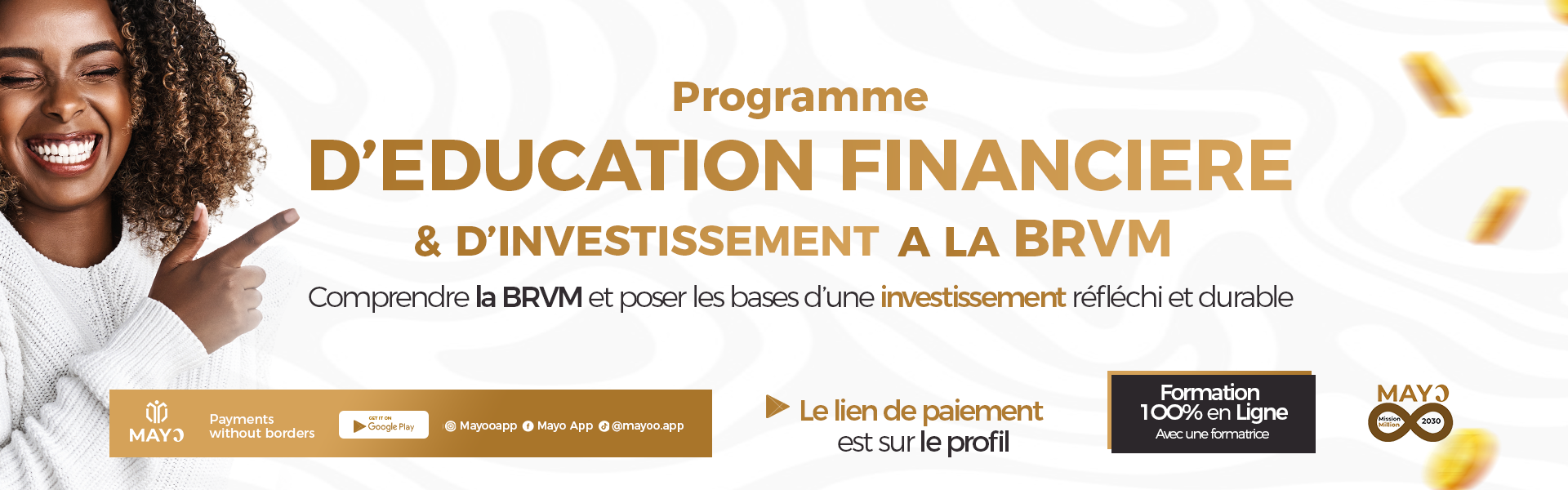 Programme d'éducation financière & d'investissement à la BRVM · Mayo