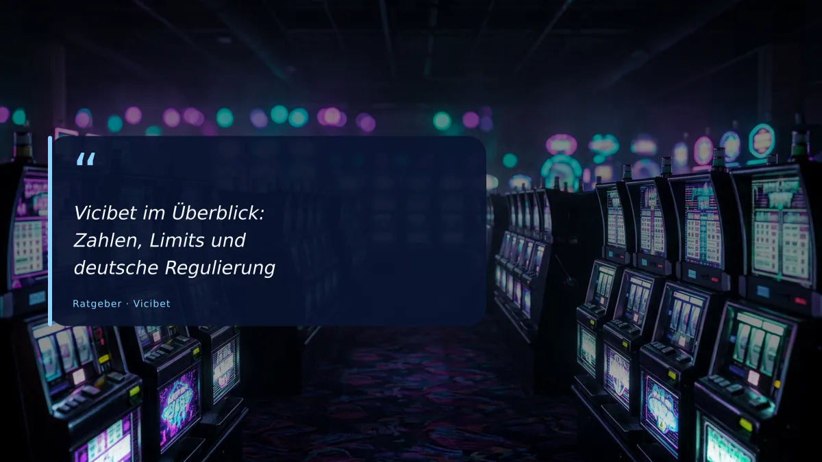 Vicibet im Überblick: Zahlen, Limits und deutsche Regulierung