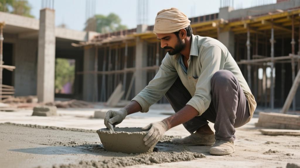 cement quality testing at construction site