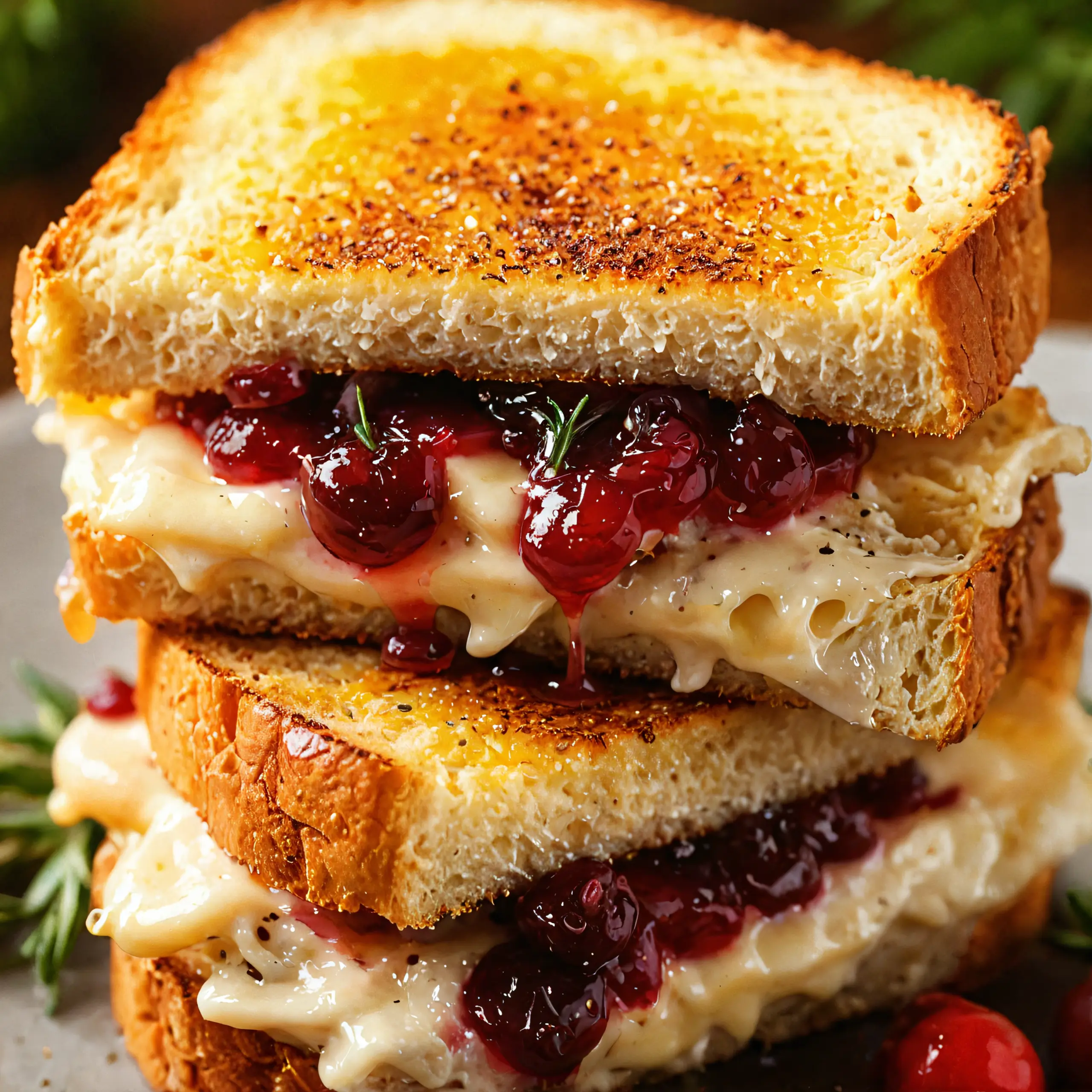 Grilled Turkey Cranberry Sandwiches Recipe