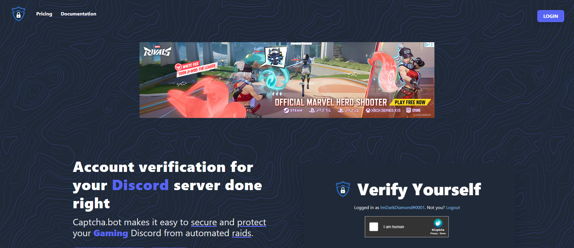 Stored capture of discord-captcha.run