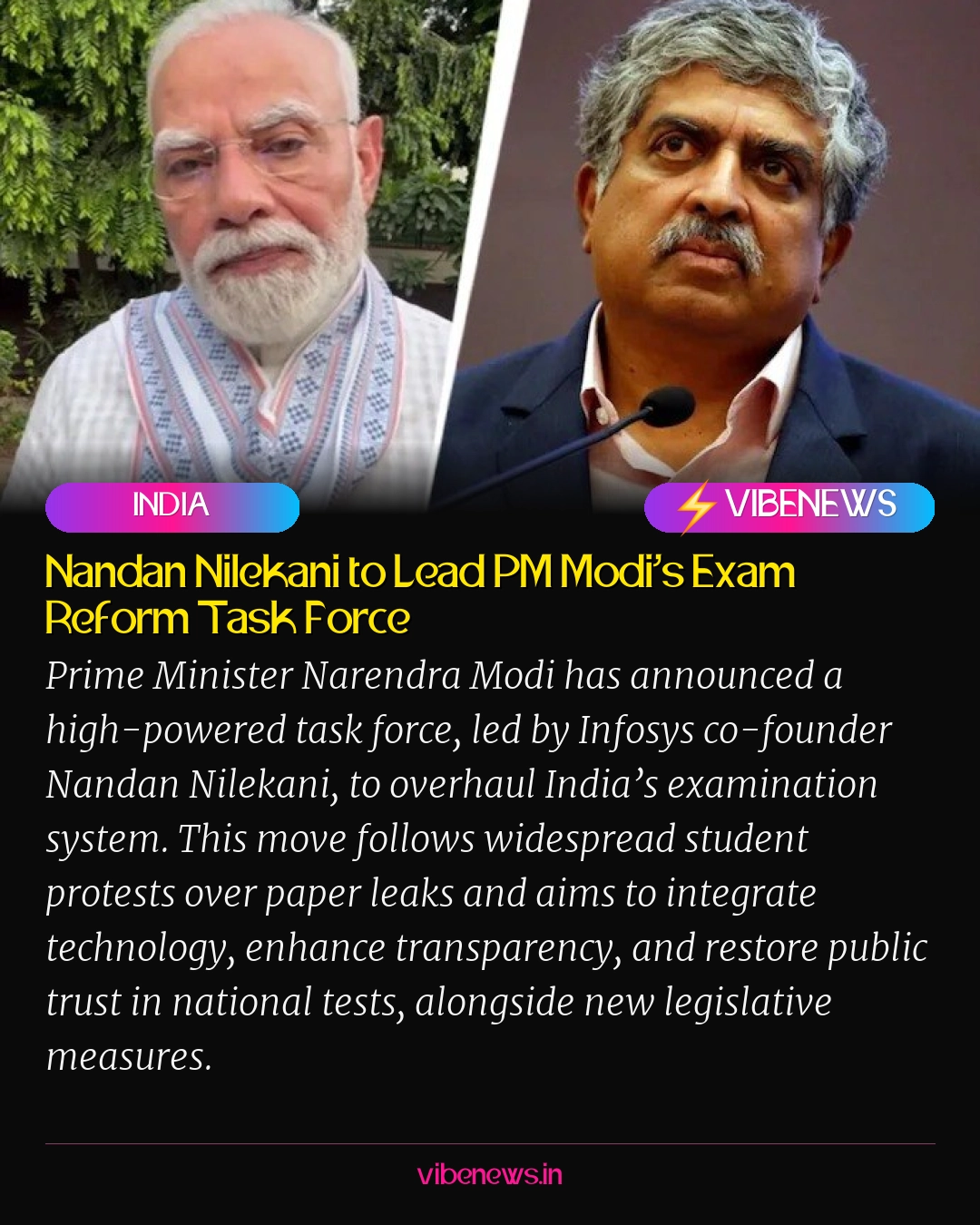 Nandan Nilekani to Lead PM Modi’s Exam Reform Task Force