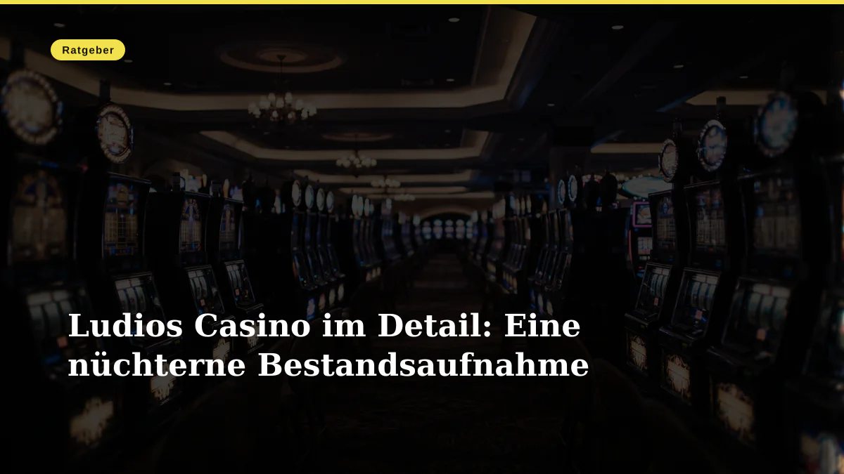Ludios Casino im Detail: Eine nüchterne Bestandsaufnahme