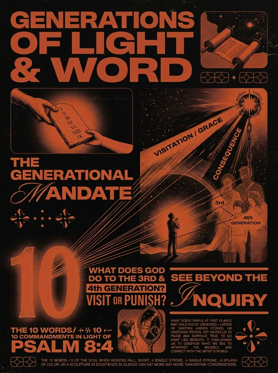 What does God do to the 3rd & 4th generation ? visit or punish? The 10 words/ 10 commandments in light of Psalm 8:4