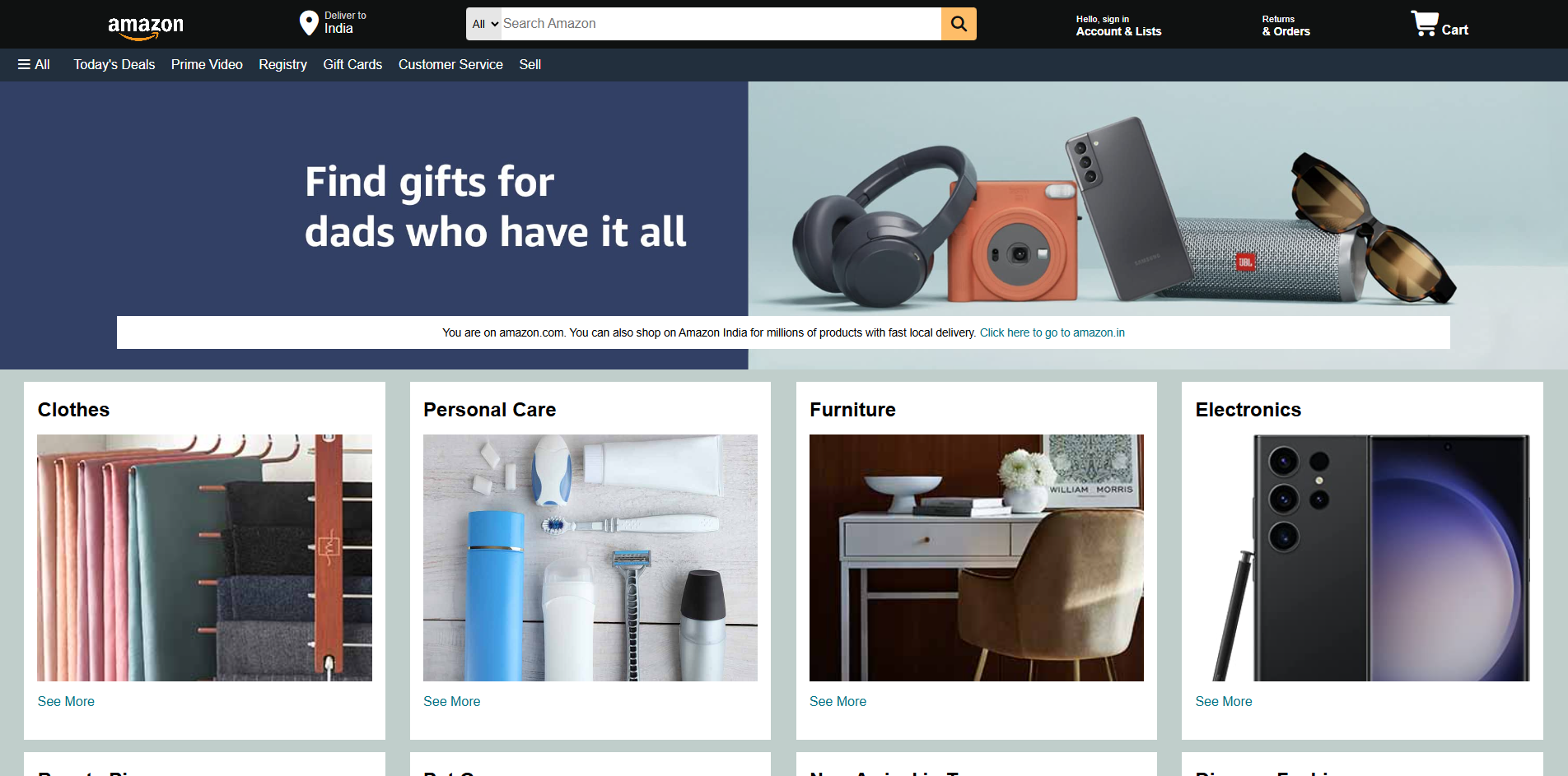 Stored capture of amazonclone-nine-psi.vercel.app
