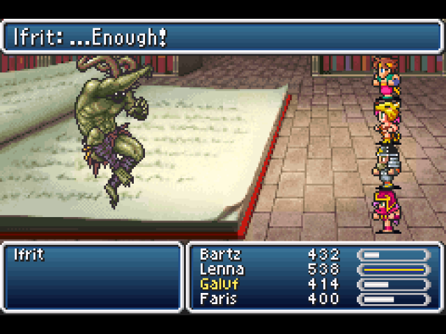 We defeated Ifrit!