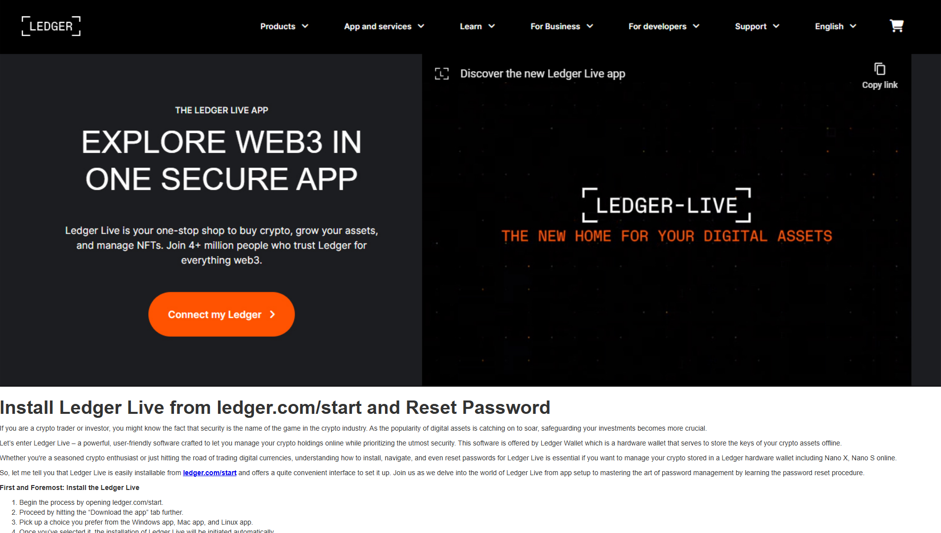 Stored capture of ledgecosnmtart.webflow.io
