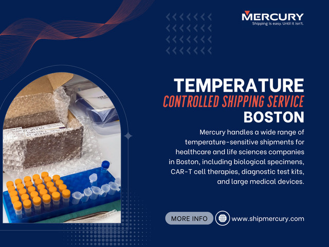 Temperature Controlled Shipping Service Boston doesn’t rely on a single solution. It combines insulated packaging, active cooling systems, and continuous monitoring to maintain stability.
Here’s the subtle reality most overlooktemperature control isn’t about keeping things “cold.” It’s about preventing fluctuation. Even brief deviations can create long-term damage that isn’t immediately visible.

Click here for more information:
https://www.shipmercury.com/location/temperature-controlled-shipping-boston

Address: 61 Batterymarch St 1st Floor, Boston, MA 02110, United States
Phone: +1-617-723-5205
Email: support@shipmercury.com

Find Us On Google Maps: https://maps.app.goo.gl/ndWwnbPQDhuksmoq8

Read Our Blog:
https://medium.com/@shipmercuryservice/about
https://shipmercury.wordpress.com
https://shipmercuryservice.mystrikingly.com

More Links:
https://heylink.me/shipmercury/
https://campsite.bio/shipmercury
https://disqus.com/by/shipmercuryma/about/
https://www.magcloud.com/user/shipmercury
https://gravatar.com/shipmercury