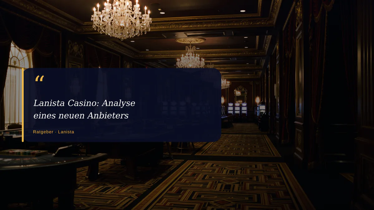 Lanista Casino: Analyse eines neuen Anbieters