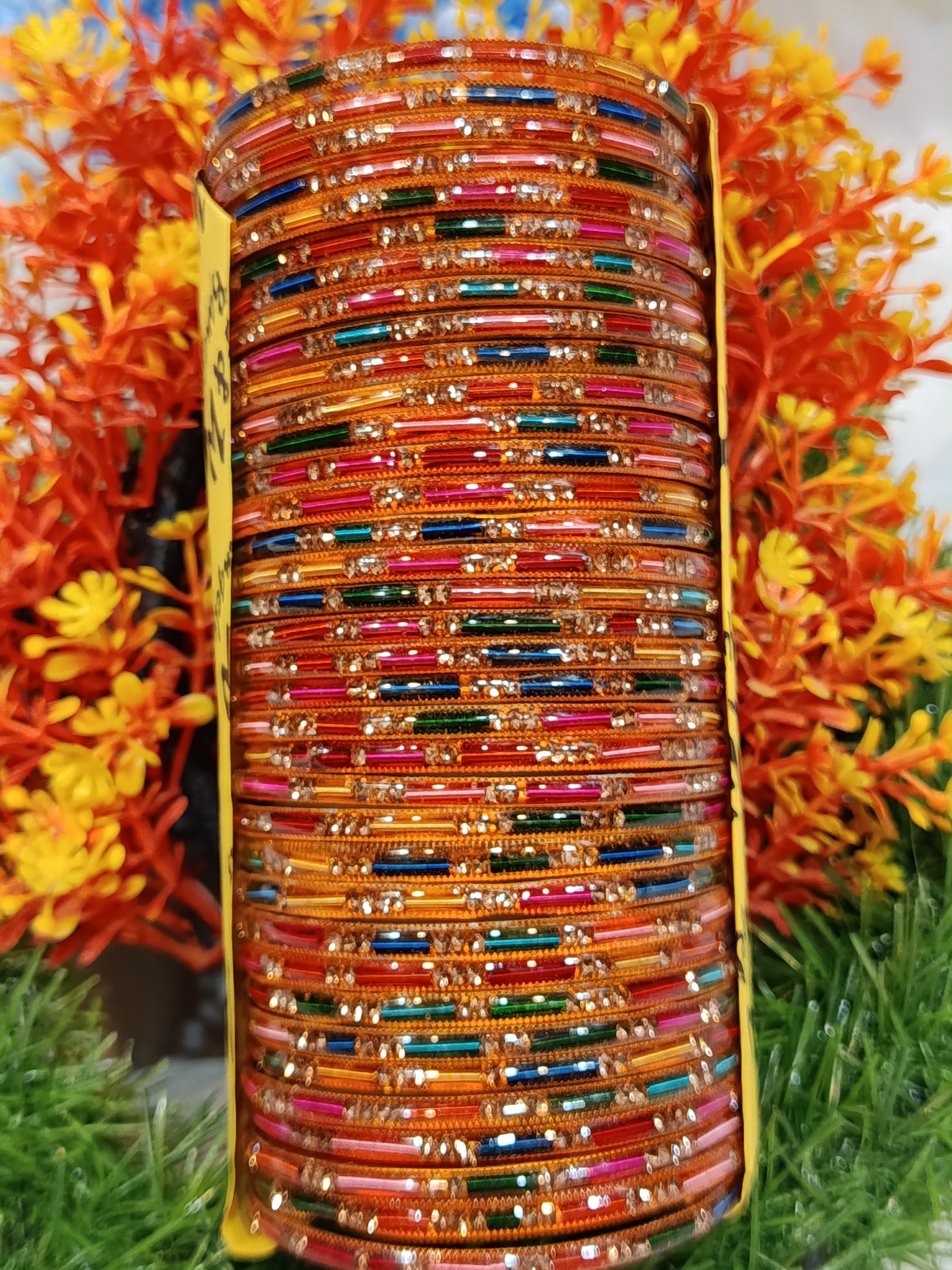Metal nagina water proof bangles 3 darjan set wholesale deal