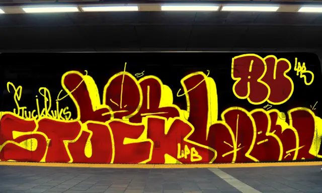 Graffiti artwork by STUCK1