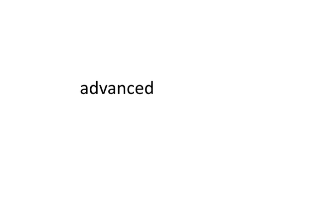 advanced