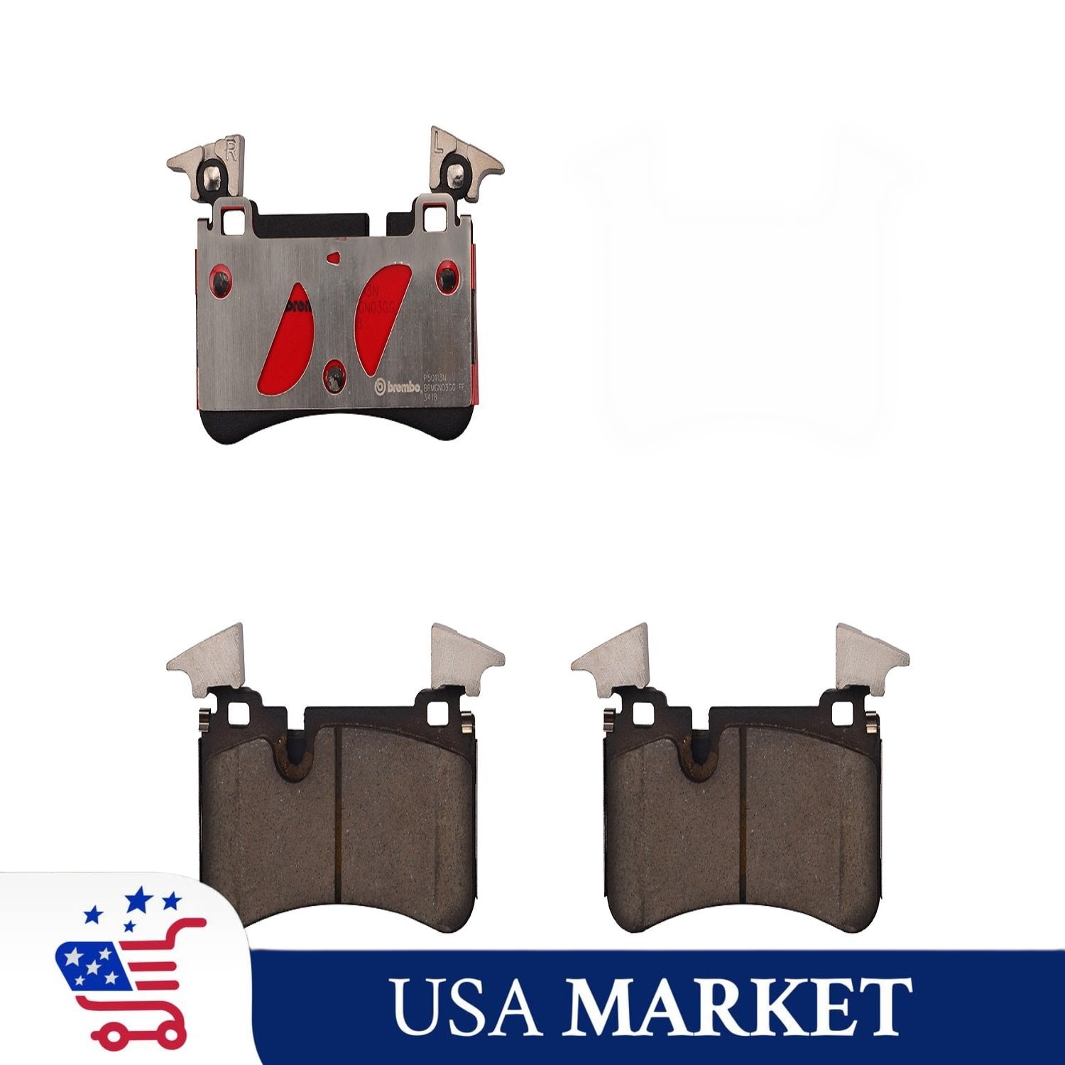 BREMBO Rear Brake Pads for Mercedes-Benz Sl55+Amg 2008 P50113N