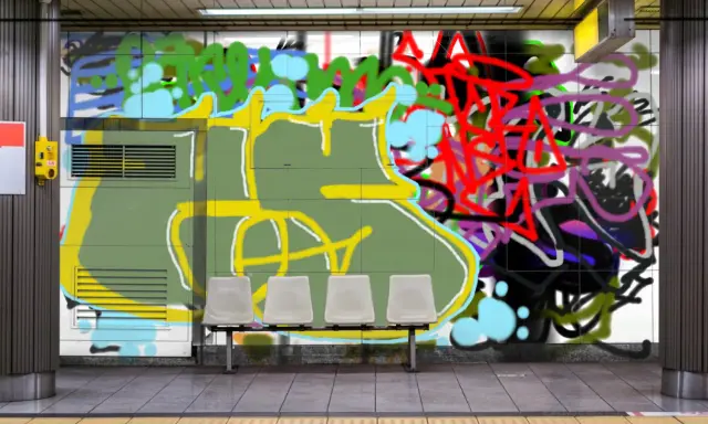 Graffiti artwork by TOY