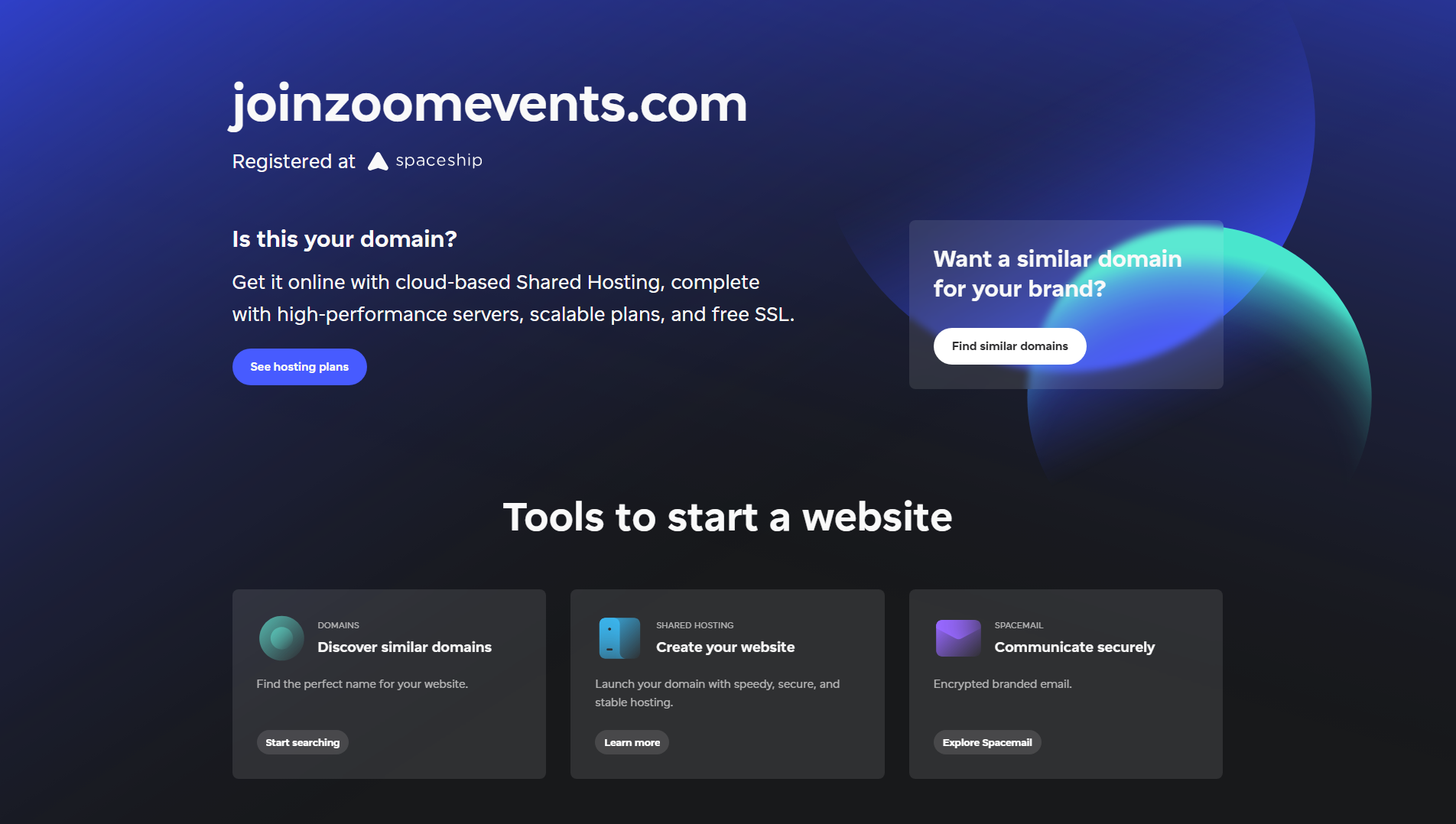 Stored capture of joinzoomevents.com