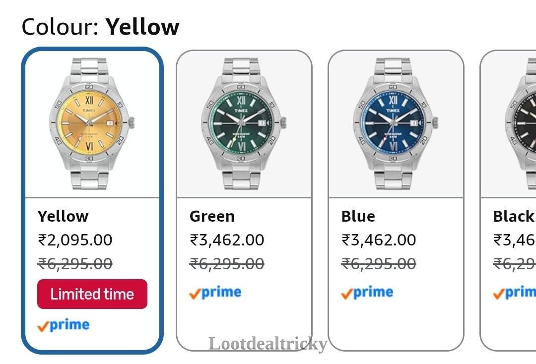 Grab Timex Analog – Fantastic Price Cut @ ₹2095 Grab Timex Analog – Fantastic Price Cut @ ₹2095
