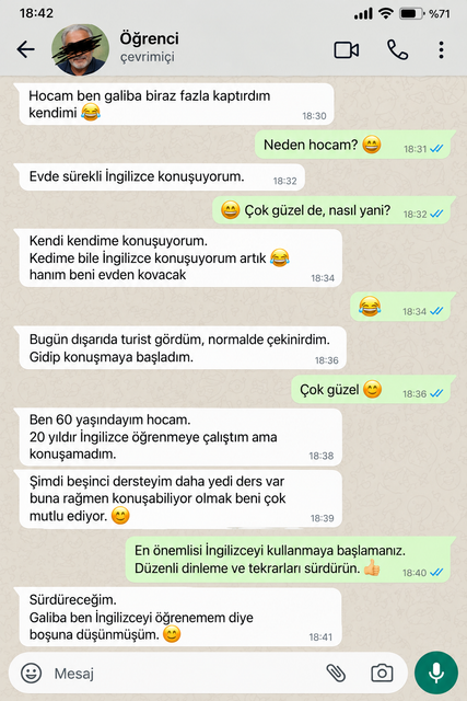 Nexo İngilizce öğrenci yorumu