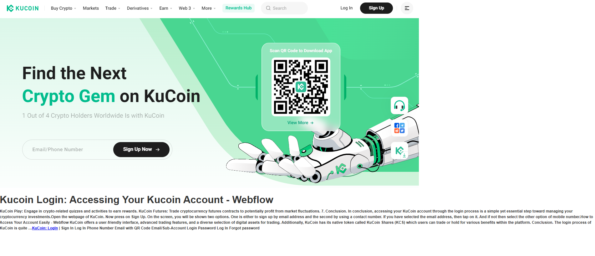 Stored capture of loginkkucio.webflow.io