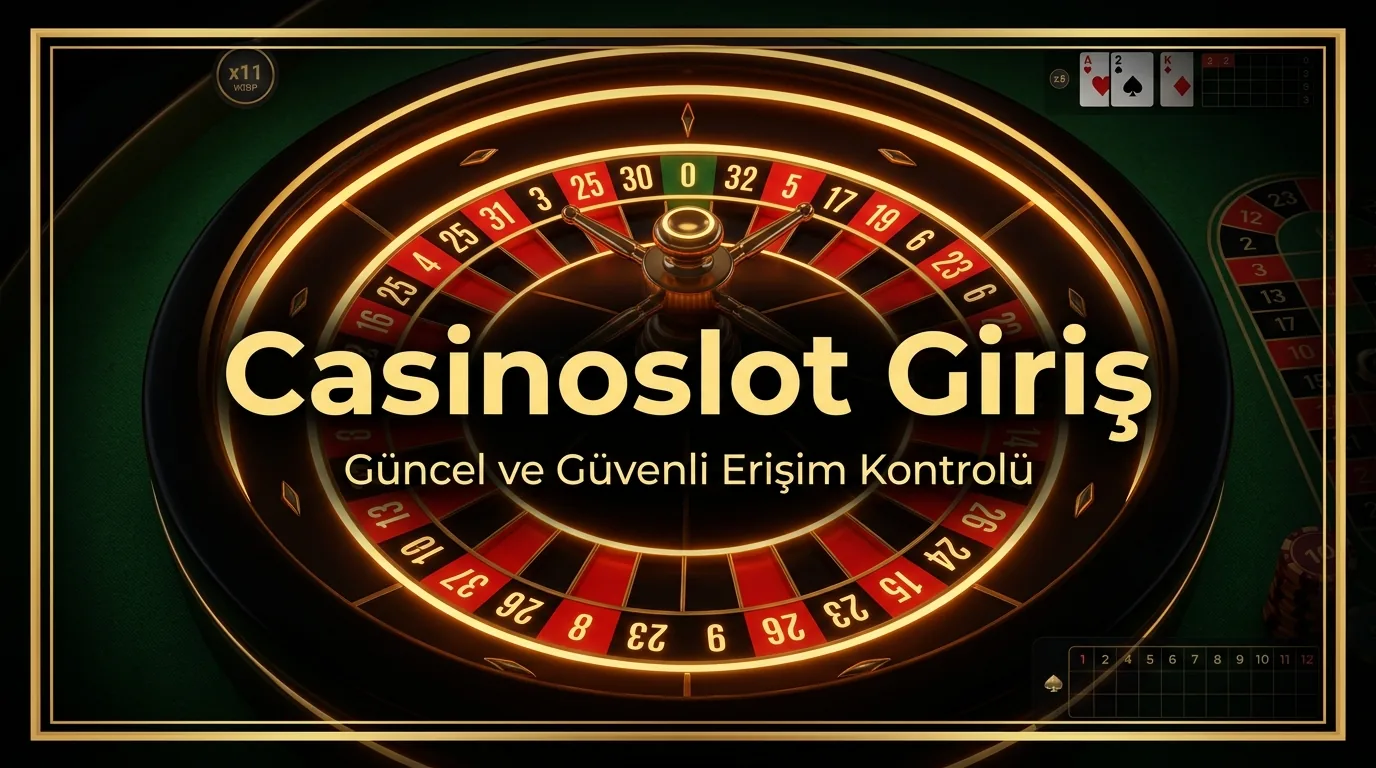 casinoslot giriş için güvenli erişim atmosferini anlatan görsel