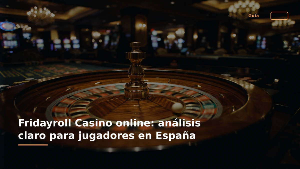 Fridayroll Casino online: análisis claro para jugadores en España