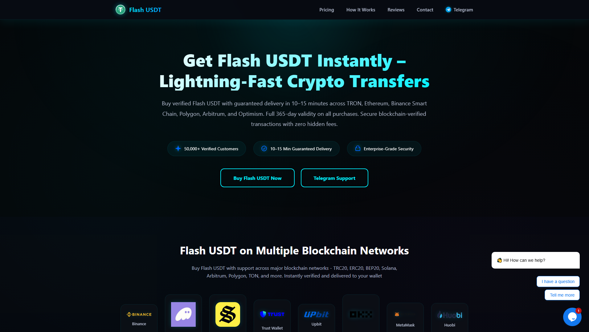 Screenshot of serverflashusdt.online