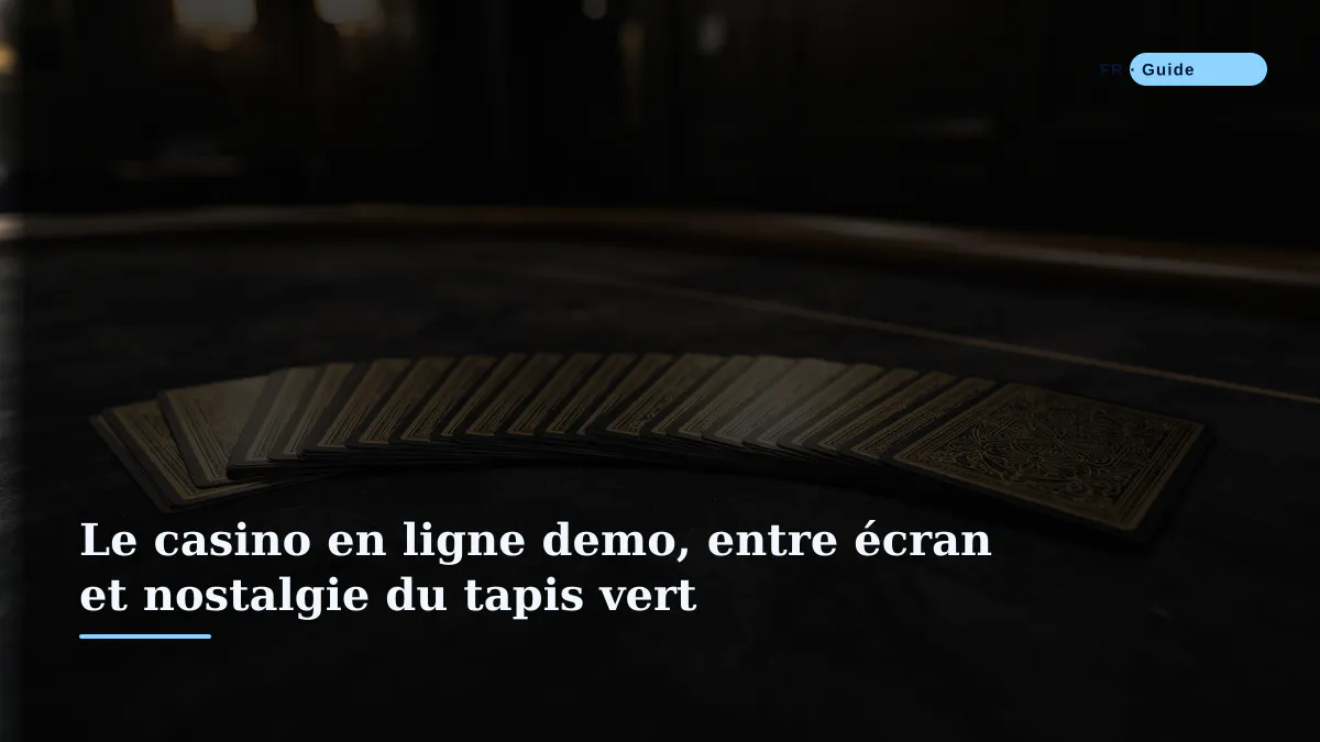 Le casino en ligne demo, entre écran et nostalgie du tapis vert