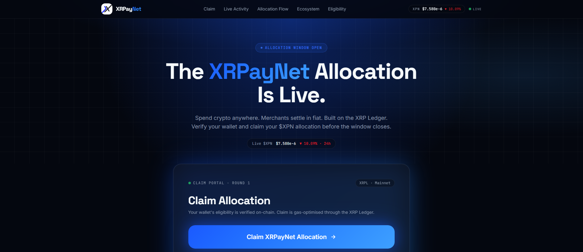 Stored capture of xrpaynet.info