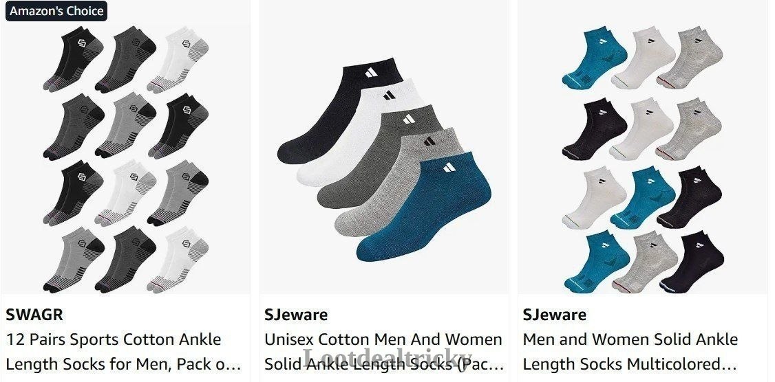 Amazon Grab Socks – Ultimate Budget Deal @ 80% OFF