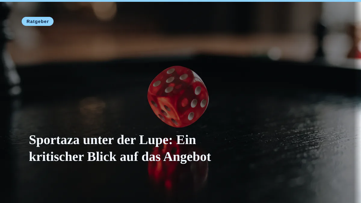 Sportaza unter der Lupe: Ein kritischer Blick auf das Angebot