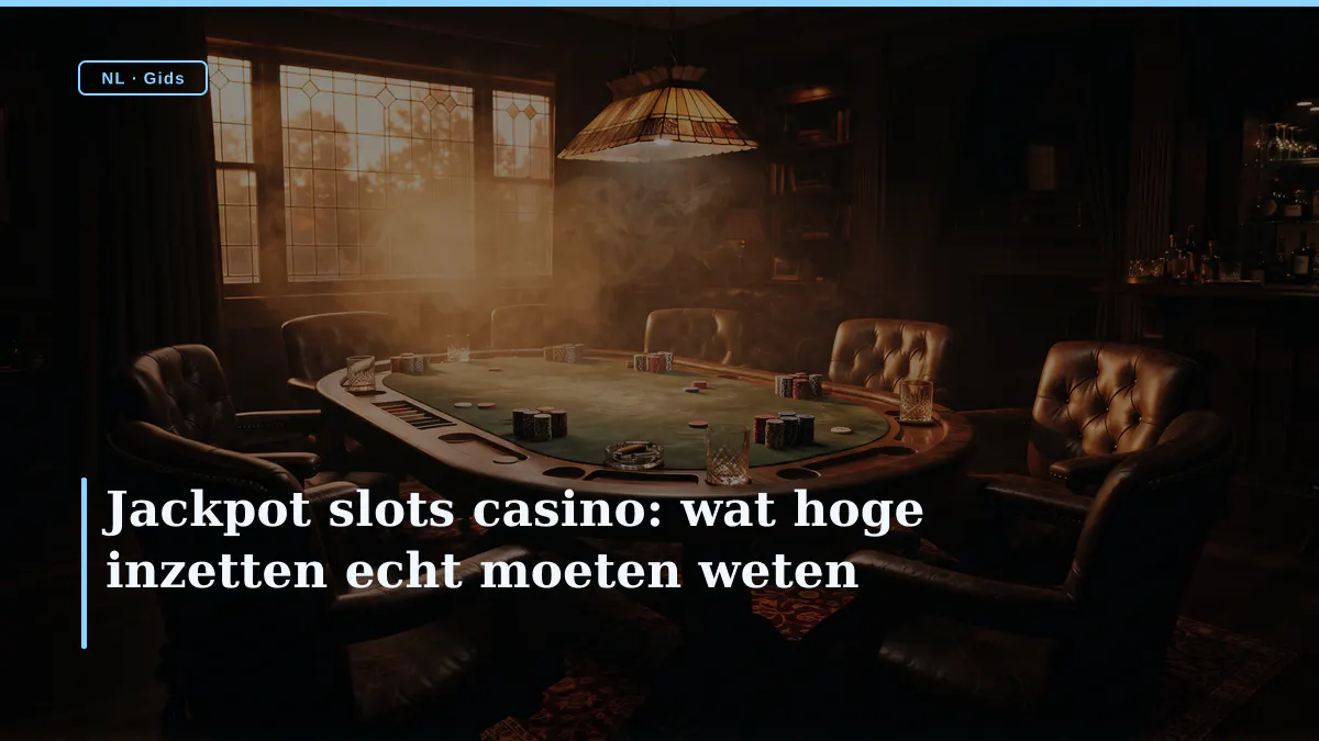 Jackpot slots casino: wat hoge inzetten echt moeten weten