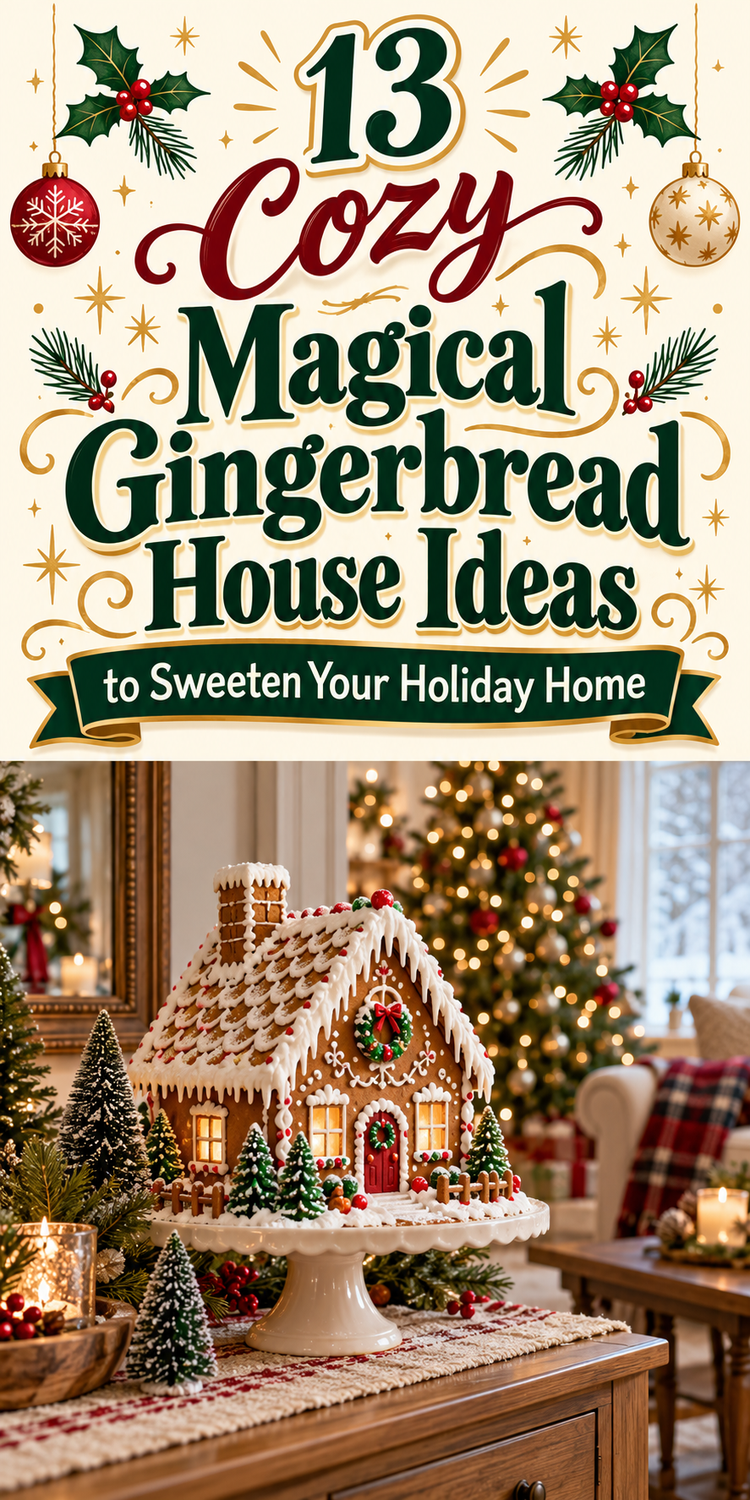 13 Cozy Magical Gingerbread House Ideas to Sweeten Your Holiday Home