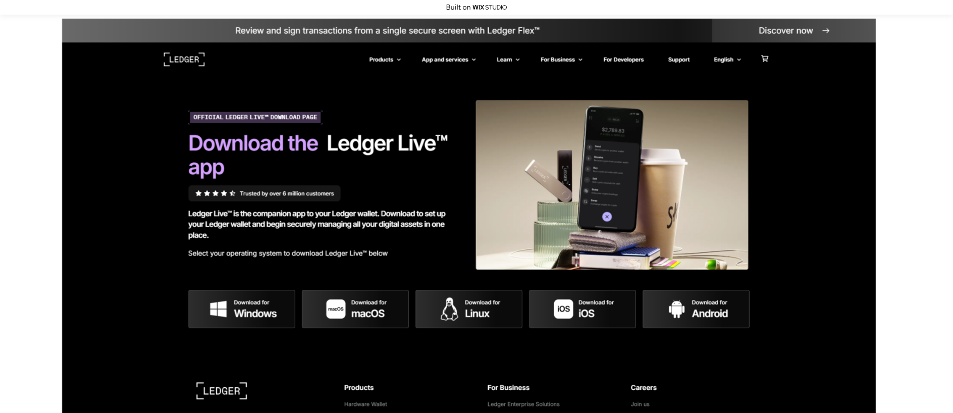 Screenshot of startlivedesktop.wixstudio.com