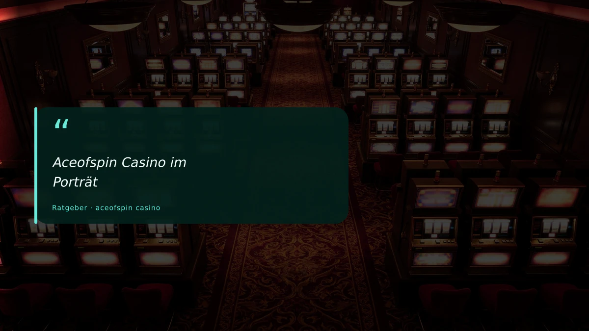 Aceofspin Casino im Porträt