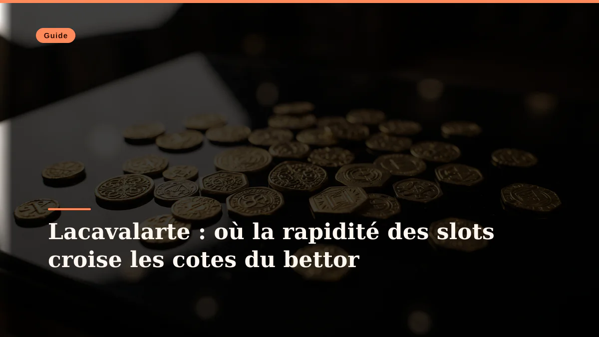 Lacavalarte : où la rapidité des slots croise les cotes du bettor