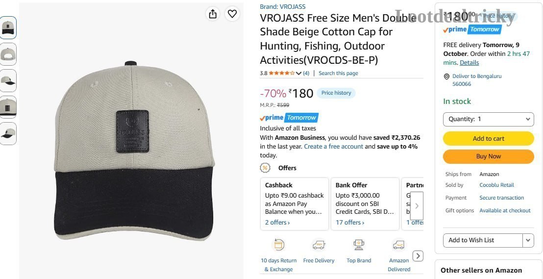 Men Cap Ad | Loot Deal Men Cap Ad | Loot Deal