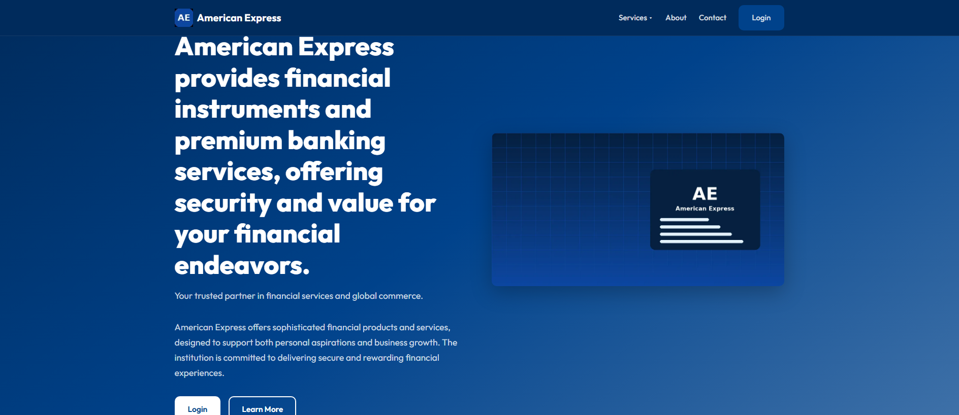 Forensic screenshot of americanexpressccu.at showing the phishing page layout