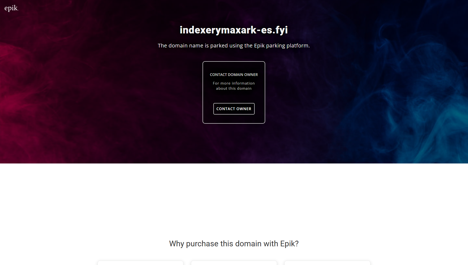 Stored capture of indexerymaxark-es.fyi