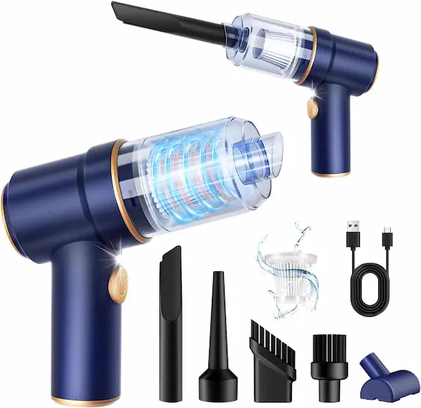 Compact Handheld Vacuum Cleaner for Effortless Car and Home Cleaning